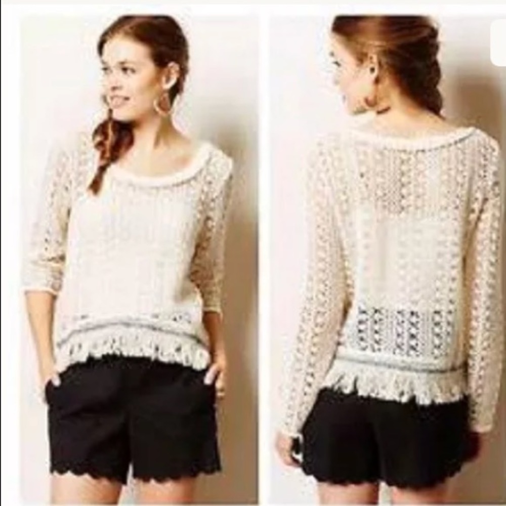 Anthropologie Akemi + Kin Franja Boho Top Shirt